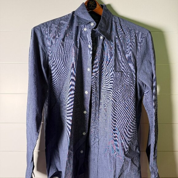 J Crew Slim Untucked Long Sleeve Button Down Denim Blue Size Medium - Picture 4 of 7